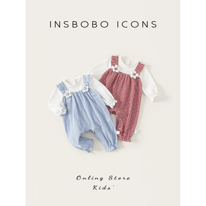 Insbobo Baby Clothes Spring Infant Jumpsuit 2026 New Style Baby Spring and Autumn Outdoor Clothing Trendy Romper