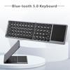 Перезаряжаемая складная Bluetooth-клавиатура с сенсорной панелью для России/Испании, беспроводная складная клавиатура для планшета для IOS/Android/Windows