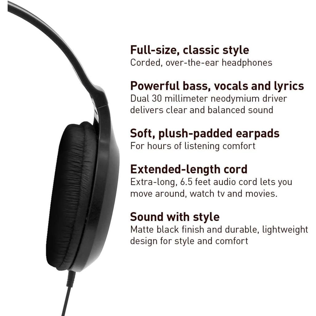 Panasonic XBS Port and Lightweight Headphones RP-HT161-K