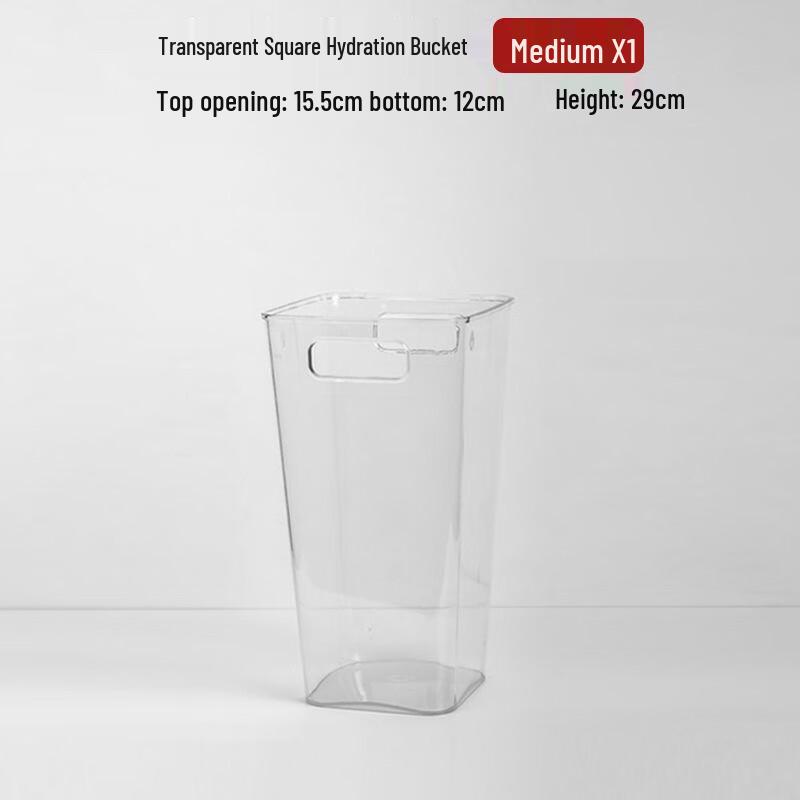 Portable Transparent Acrylic Square Flower Waking Vase