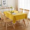 Modern Simple Solid Color Cotton Washed Cotton Fringed Coffee Table Tablecloth Dining Table Cloth