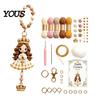 Crochet Faith Keychain DIY Kit, Handmade Women Angel Heart Pigeon Kit Keychain, Beginner Yarn Knitting Pendant, Religious Gift for Christian