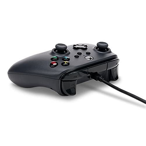 [2 Year Warranty] PowerA Wired Controller Xbox Series X|S Xbox One PC for Windows 10/11 (Official Licensed) 1519265-01 Black Double Vibration Function