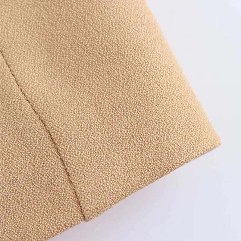 Женский приталенный пиджак с отворотом и отложным воротником, однобортный пиджак для офиса, элегантные модные пальто