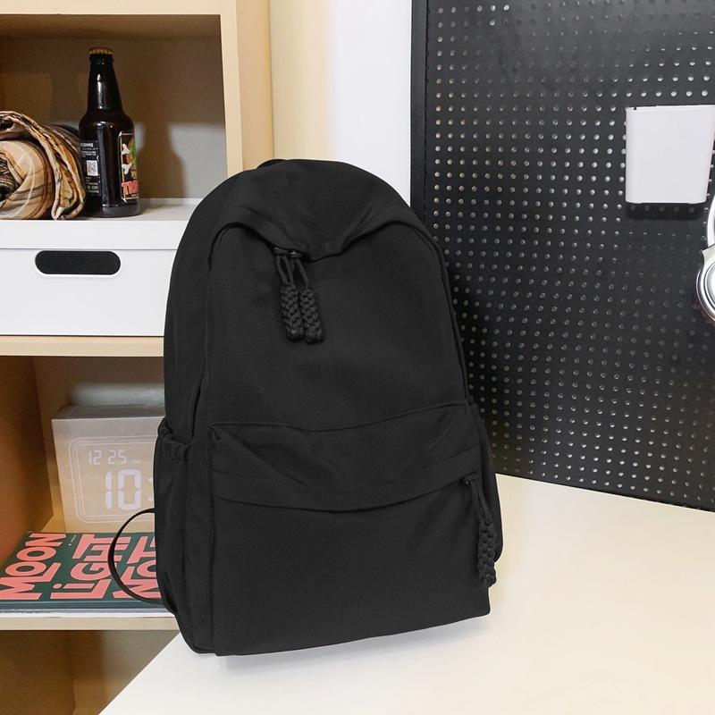 Школьный рюкзак для девочек, большой вместимости, для учеников средней и старшей школы, простой дизайн, нишевый рюкзак для студентов колледжа, мужской рюкзак