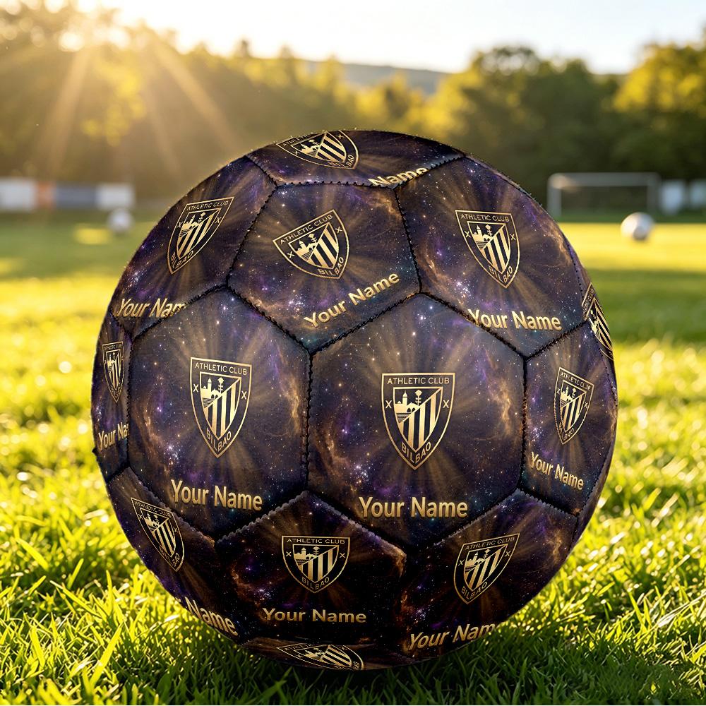 Personalized Size 5 Football Athletic Bilbao Football Pattern Outdoor Game Sports Ball Gift