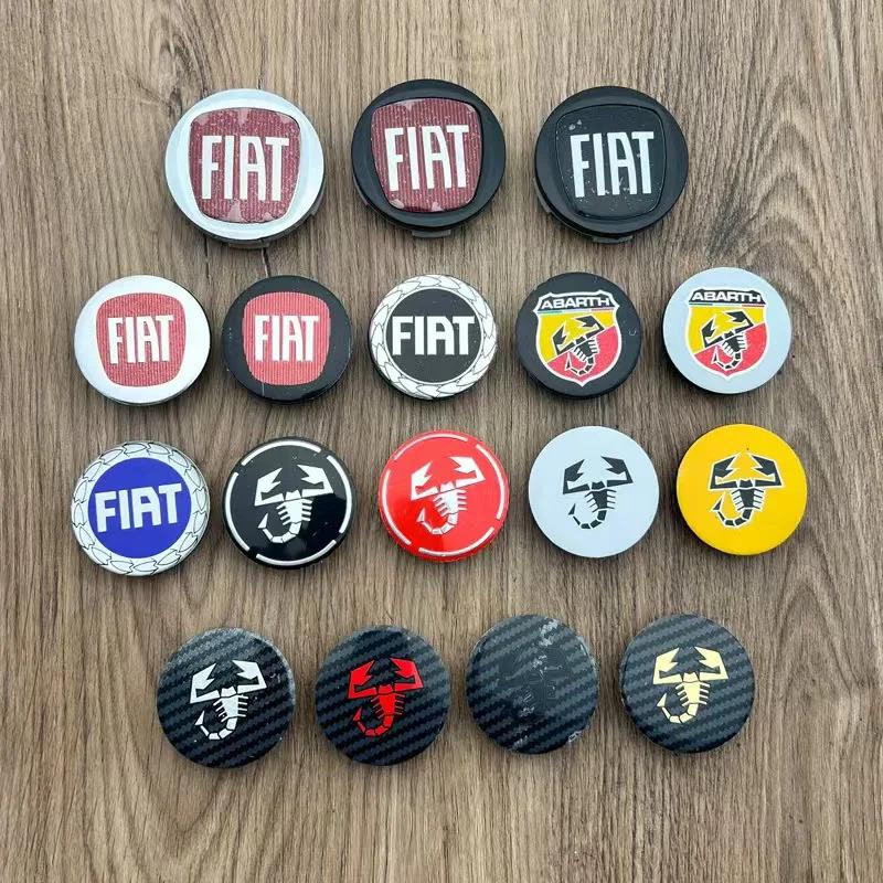 4pcs 50mm  Abarth 500 Wheel Center Hub Caps Car Rims Dust Proof Cover Emblem Badge for Fiat Palio Stilo Bravo  Perla Puntosiena