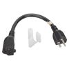Для кабеля Nema 5-20P к 5-20R 12AWG Сверхмощный 20А Силовой удлинитель с Т-образным штекером 0,3 м