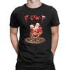 Men's T-Shirt Funny F-Caw-F Santa Riding Chicken Christmas Fcawf Funny Cotton Tee Shirt Short Sleeve T Shirts Clothes Summer