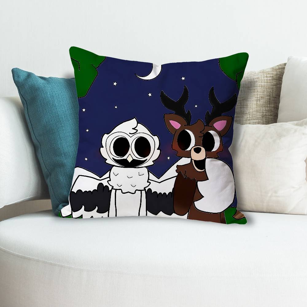 99 NNights in the FForest Deer Pillow Cases for Bedroom Living Room Sofa Home Decor Polyester Cushion Cover with Zipper