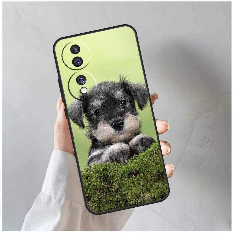 Щенок Шнауцера Чехол Для Honor Magic 5 6 7 8 Pro Для Honor 200 400 Lite 50 70 90 X8c X8b X9a X9b X9c X9d Win