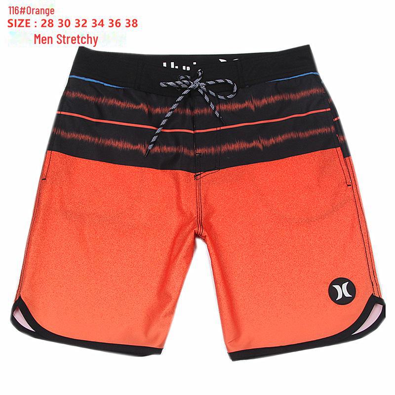 Мужские быстросохнущие шорты для серфинга с 4-сторонним плетением - лето 2024 г., повседневная пляжная одежда