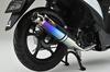 Реализация выхлопной системы Suzuki Address 110 22Racing Ti Титановая выхлопная система Титаново-синий цвет Детали мотоцикла Полная выхлопная система Индивидуальные детали