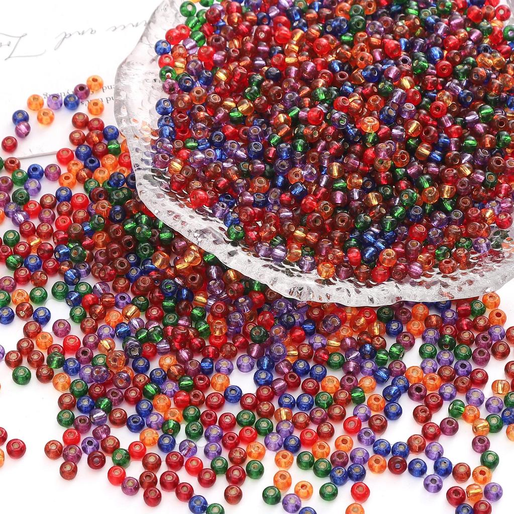 300Pcs Domestic High-Quality Glass Seed Beads Lnterval Scattered Beads For DIY Bracelets Necklaces Jewelry Making