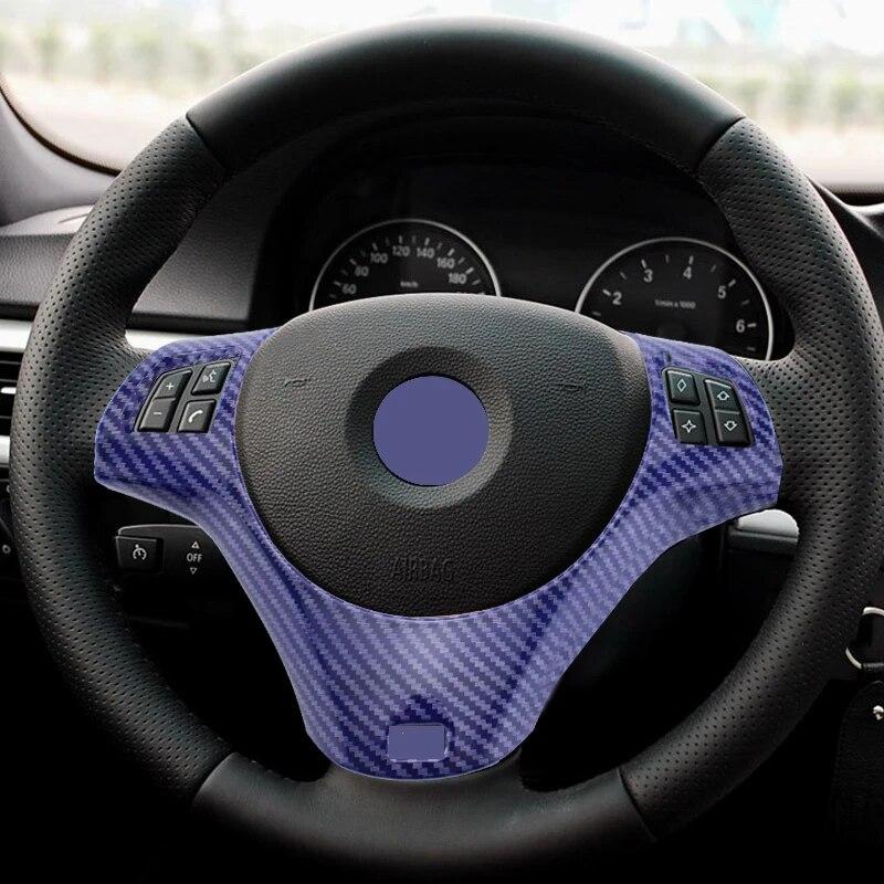 Углеродное волокно Стиль салона автомобиля украшение на руль накладка молдинги для BMW 3 серии E90 E92 E93 2005-2012 LHD