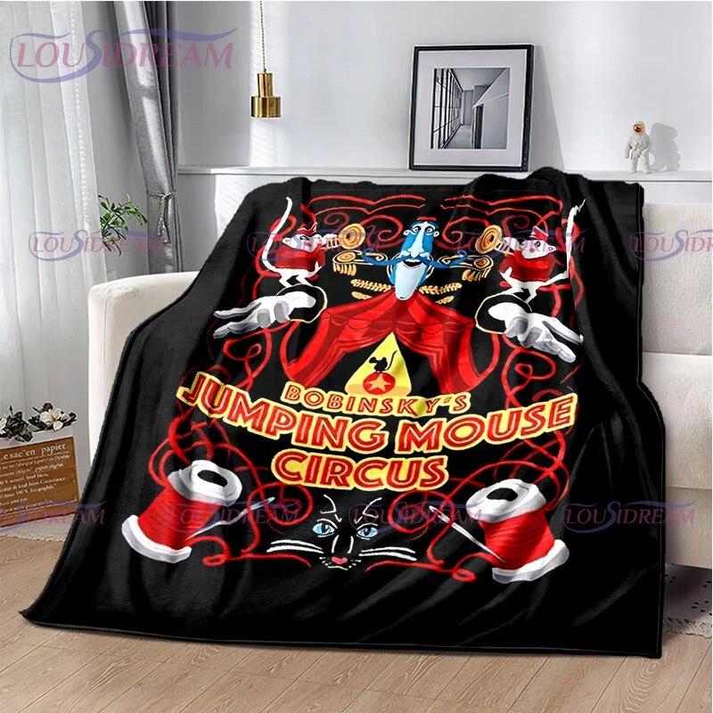 Одеяло в готическом стиле с анимационным принтом коралины, детское одеяло, семейное одеяло для сна, дивана, кровати, теплое одеяло, мягкое покрывало