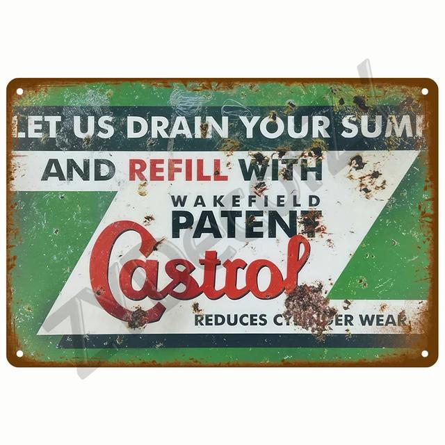 Винтажная металлическая жестяная табличка Гараж Бензин Масло Свеча зажигания Шиномонтаж Мужская пещера Клуб Бар Домашний настенный декор Искусство Декоративная табличка
