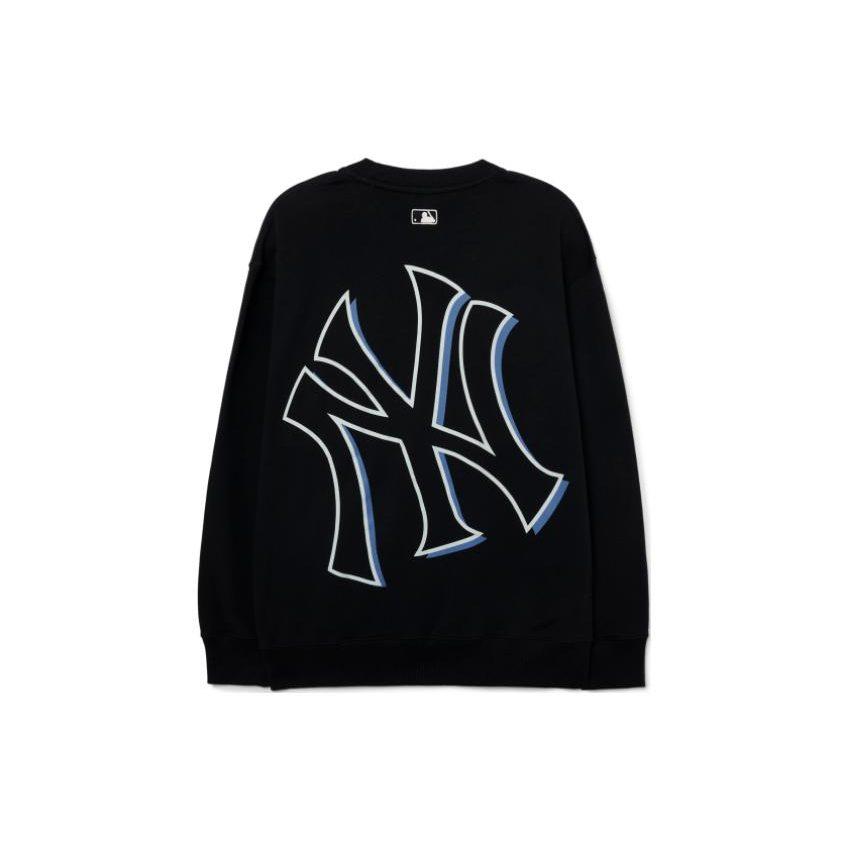 MLB Свитшоты New York Yankees Унисекс Черные С круглым вырезом Средняя стандартная посадка 3AMTB0431-50BKS