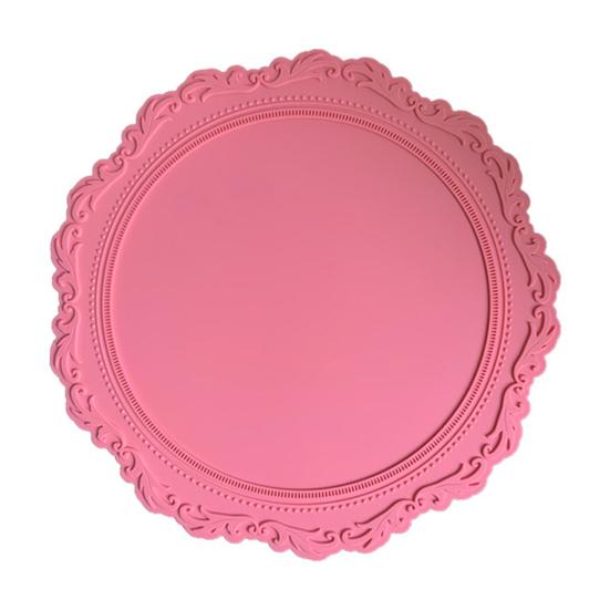 Подстаканник винтажный тисненый цветочный узор дизайн силиконовый многоцелевой коврик для посуды для защиты домашнего декора