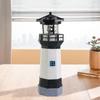 Solar Lighthouse Garden Statue Decorative Landscape Lamp 28cm Yard Ornament for Balcony Outside