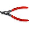 KNIPEX 49 21 A11 Прецизионные внешние клещи для стопорных колец, изогнутый наконечник под 90 градусов, 130 мм, Хром-ванадиевая сталь, Профессиональный инструмент для стопорных колец для валов 10-25 мм