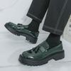 Дизайнер Моды Новые Зеленые Черные Лоферы с Кисточками для Мужчин Балетки Мужские для Ходьбы Обувь для Увеличения Роста Деловые Мокасины для Платья