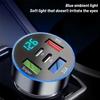 5 In 1 USB Car Phone Charger Adapter With Voltage Display Dual PD Port Super For IPhone OPPO