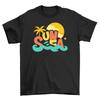 'Summer_23 Seaside Feel'' T-shirt - Dive Into Fun! Beachy Design, Unisex Printed