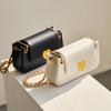 Mrs. Qiao Bag 2025 New Chain Bag Women's Crossbody White Trendy Underarm Bag Single Shoulder Genuine Leather Women's Bag Gift