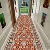 European Luxury Hall Corridor Carpet Non-slip Washable Runner Stairway Rug Outdoors Aisle The Long Corridor Mat Customizable