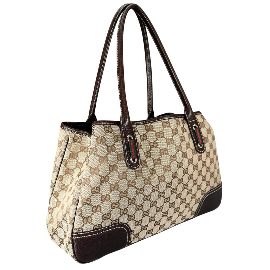 GUCCI Sherry Line Princess 163805 Tote Bag beige Women used