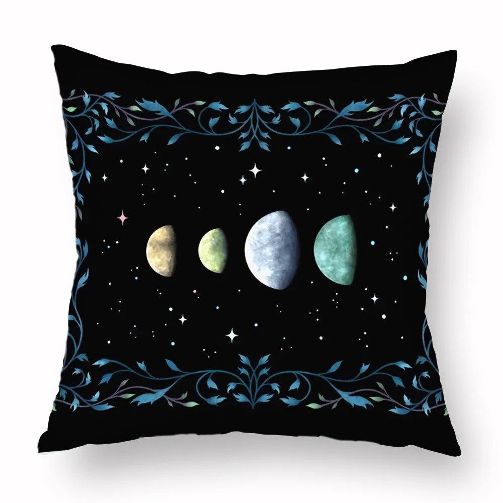 Magic Psychedelic Moon Print Pattern Sofa Cushion Cover Pillowcase Home Party Car Bedding