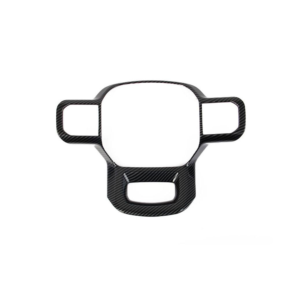 Carbon Fiber Style Steering Wheel Frame Cover Trim For 2021-2022 Ford F150 F-150