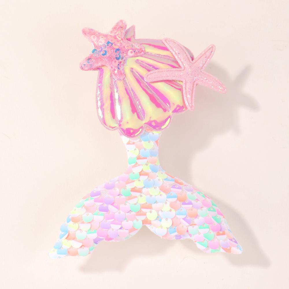 2pcs Cute Children's Hair Clip Headwear New Mermaid Sequins Clips Hair Accessories Summer Girl Clip Baby Kids Hair Accessories