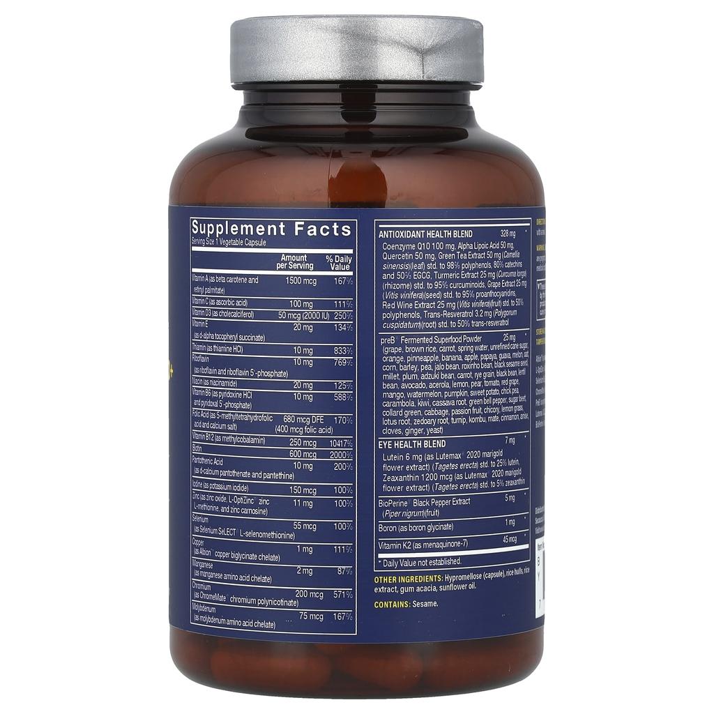 BioActive One Daily Multi for Women Over 50, 60 Veggie Capsules