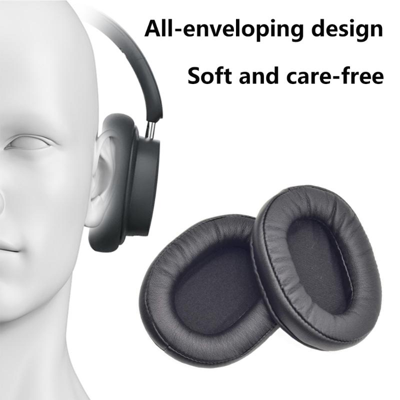 Comfortable Ear Cushions Soft Earphone Cover Protective Earcup Earpads for MSR7/M50X/M20/M40/M40X Replacement Earmuffs