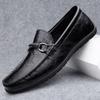 Fashion Fashion Male Loafers Men's Leather Slip-on Classic Shoes Soft Sole Comfortable Moccasin Casual Shoes 2024 New Designer Men Shoes