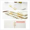 2Pcs/Lot Plated Craft Metal Loose Leaf Ring Scrapbook Clips Album Hinged Binder