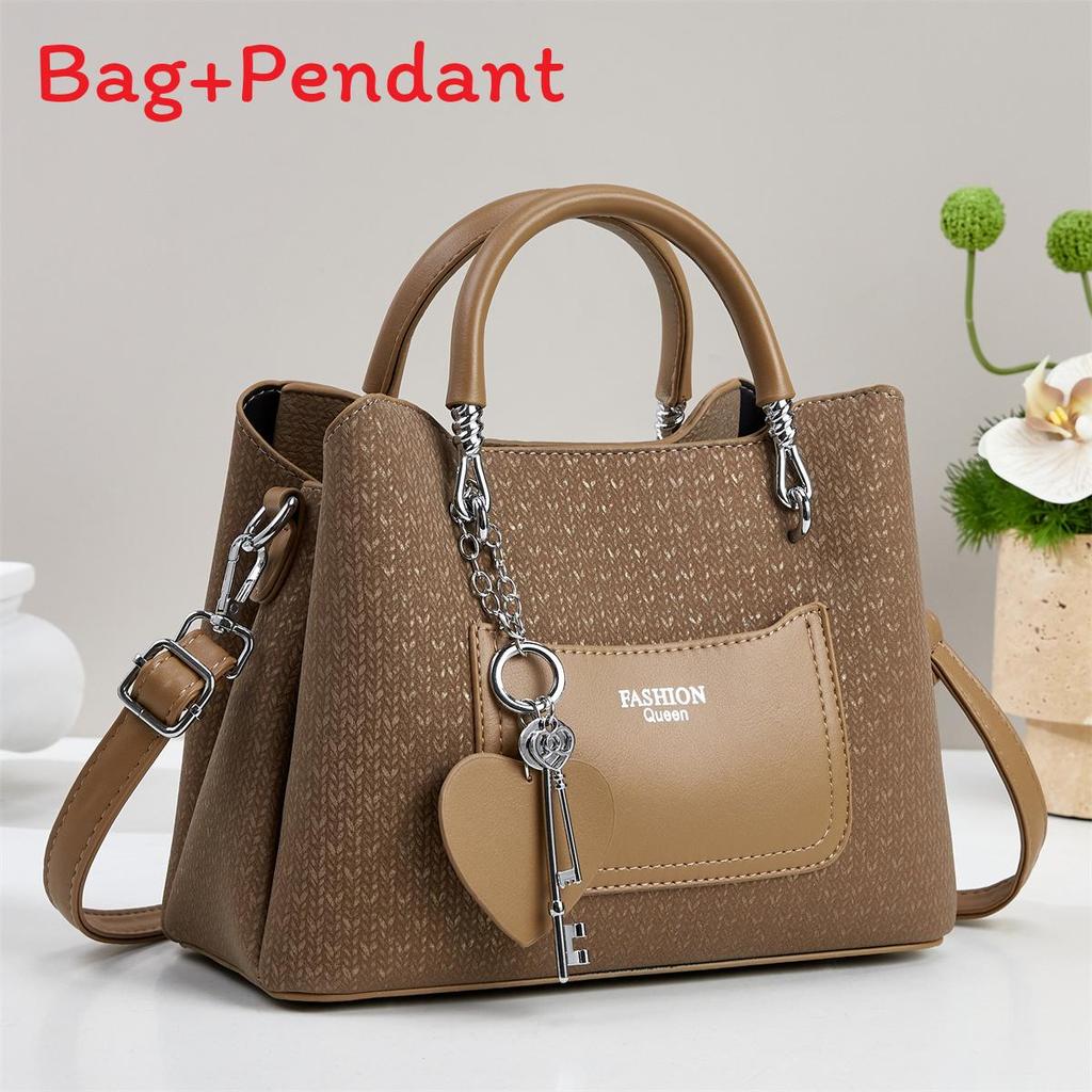 Pu Material Casual Single Shoulder Handbag With Zipper Pocket For Daily Use