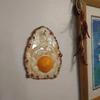 Creative Fried Egg Hanging On A Nail Sculpture For Home Kitchen Dining Room Decoration Unique Crispy Egg Sculpture Gifts