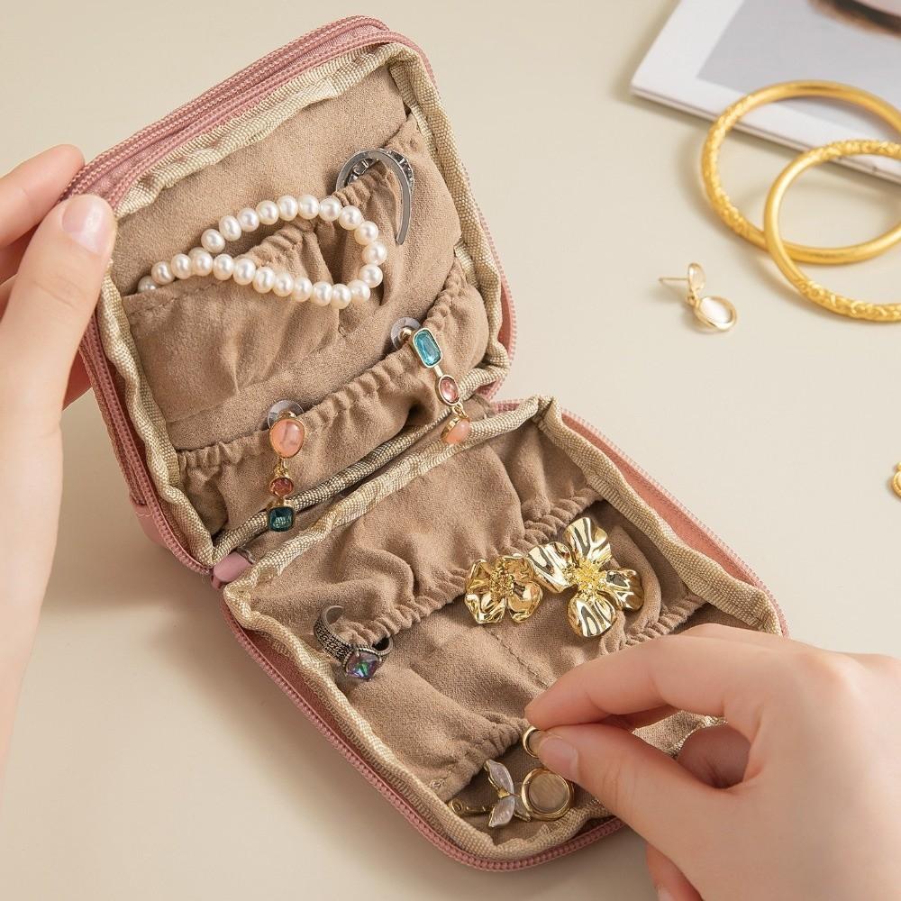 Waterproof Jewelry Storage Bag Multi-layer Jewelry Organizer Zipper Jewelry Bag Photo Props