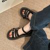 Sandals fairy fairy platform heightening beach shoes summer new wear one-word buckle sports sandals