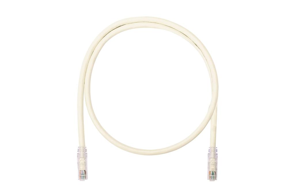 Panduit Category 6A Professional LAN 24AWG Solid UTP6AX0.5M Cable, Wire, 6.4mm Diameter, 0.5m, Off-White