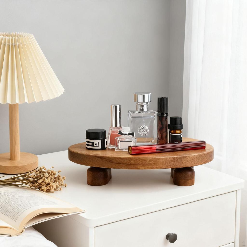 Wooden Plant Stand Flower Pot Holder Decorative Riser Shelf Planter Rack for Garden