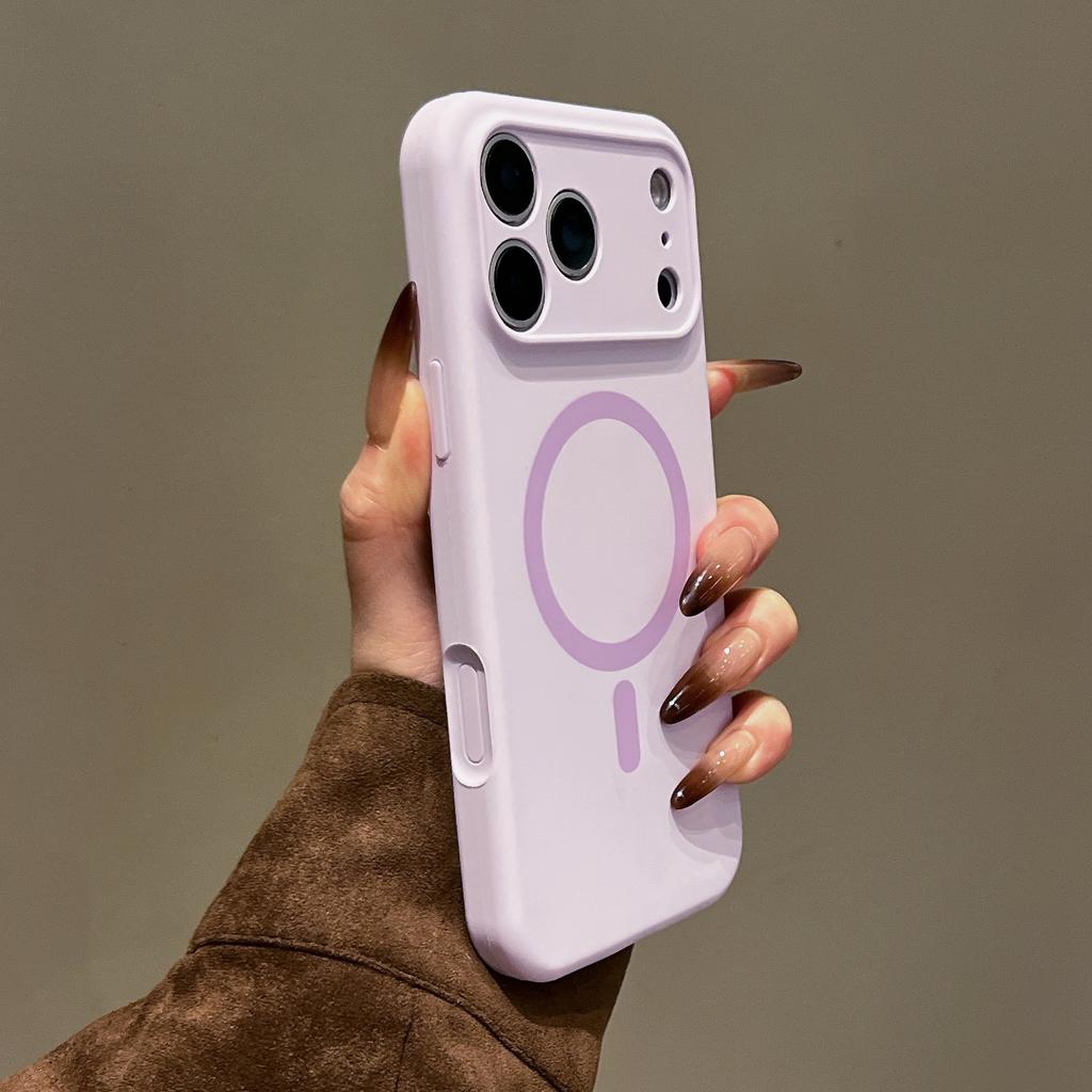 Новый магнитный чехол из жидкого силикона для Apple iPhone 17 Pro Max, Защитный чехол с покрытием full-coverage, ощущением кожи для iPhone 16