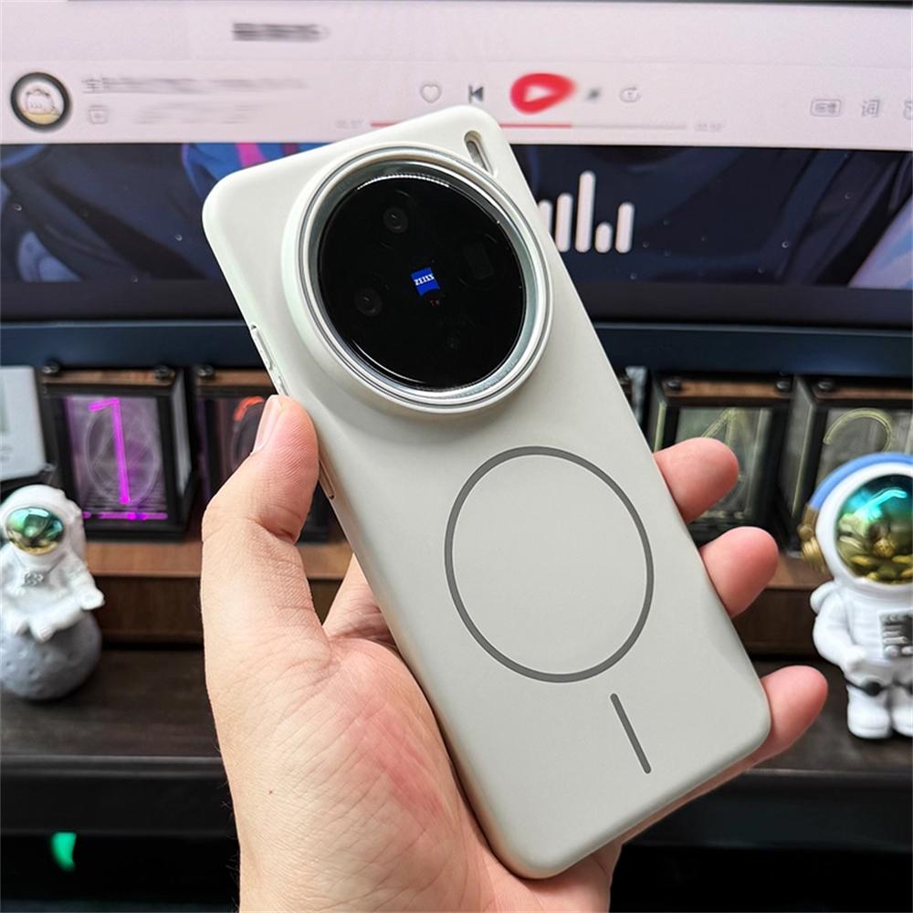 Ультратонкий однотонный матовый чехол с магнитной беспроводной зарядкой для VIIVO X200 Ultra X200 Pro MINI X200S Тонкий жесткий ПК чехол для телефона