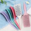 Anti-Static Curly Hair Comb with Massage Nodes - Gentle Detangling & Scalp Massage for Long Hair, Ergonomic Handle, 6 Colors - Home Use & Travel