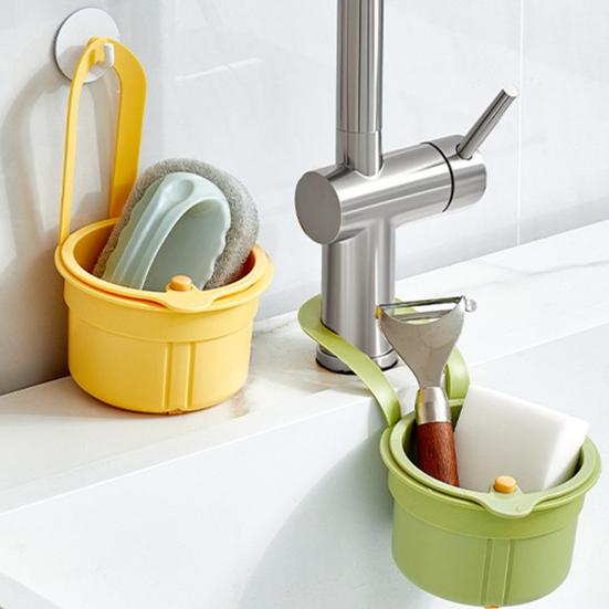 3Pcs Faucet Hanging Strainer Sink Drain Baskets Large Capacity Detachable Easy To Install Sink Strainer Colander Basket