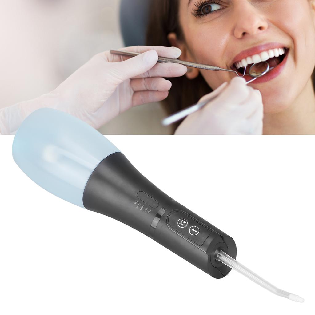 Беспроводной стоматологический ирригатор для полости рта, водонепроницаемый отбеливающий ирригатор для полости рта большой емкости для семьи ( белый)