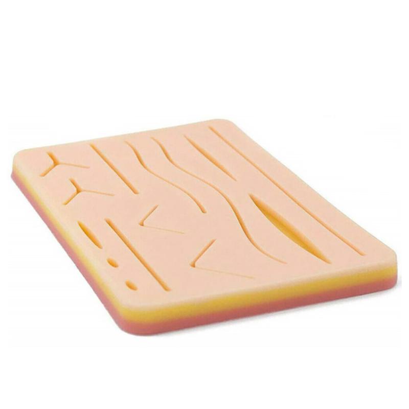 Медицинская силиконовая 3-слойная шовная подушечка для практики наложения швов на модели человеческой кожи для обучения